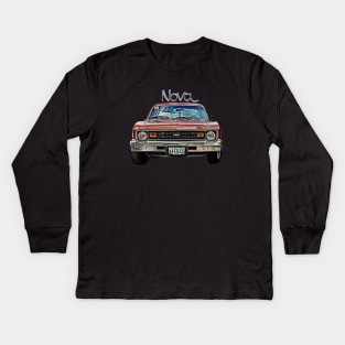 chevy nova Kids Long Sleeve T-Shirt